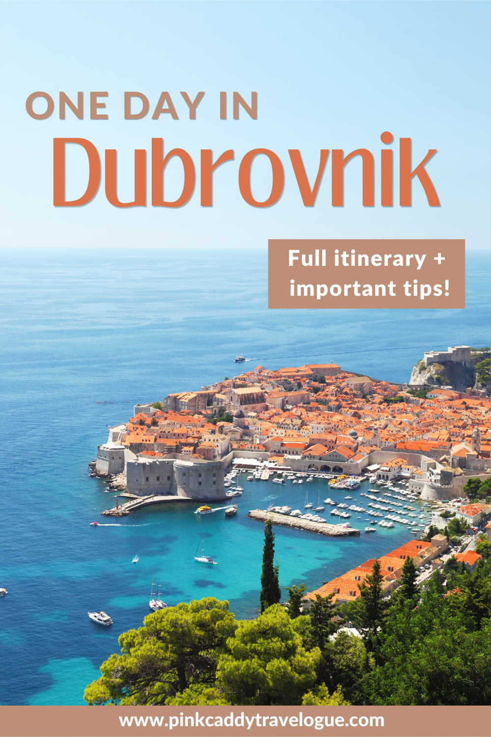 Are you planning a trip to Croatia's "Pearl of the Adriatic" but are short on time? This guide will help you make the most of your one day in Dubrovnik, including all the tips you need to be efficient and avoid the crowds #dubrovnik #croatia