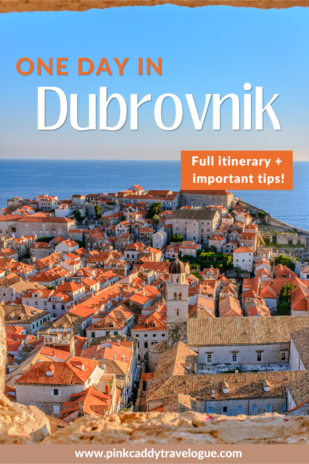 Are you planning a trip to Croatia's "Pearl of the Adriatic" but are short on time? This guide will help you make the most of your one day in Dubrovnik, including all the tips you need to be efficient and avoid the crowds #dubrovnik #croatia